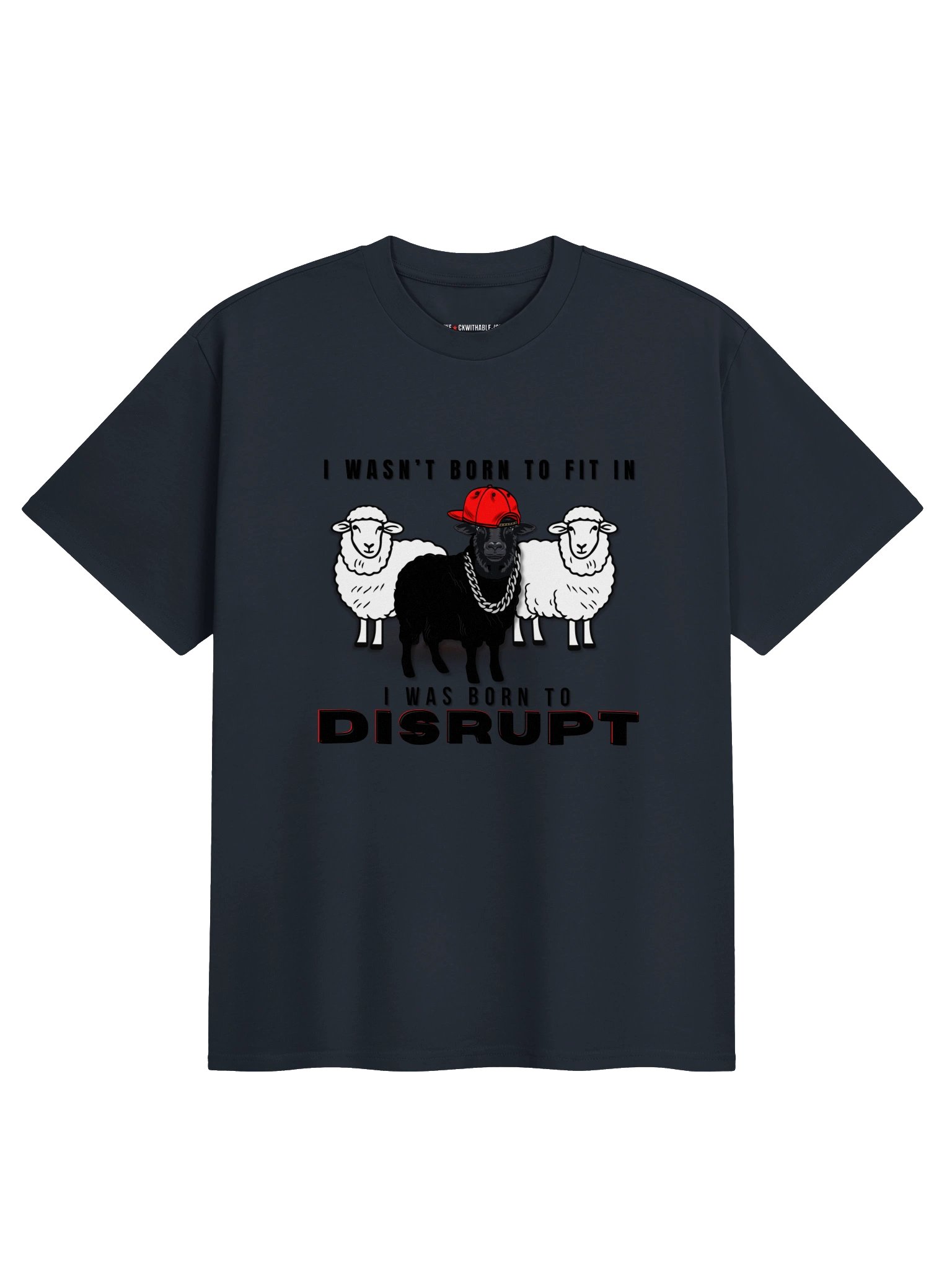 Men's Streetwear T-Shirt Black Sheep Born to Disrupt product image (1)
