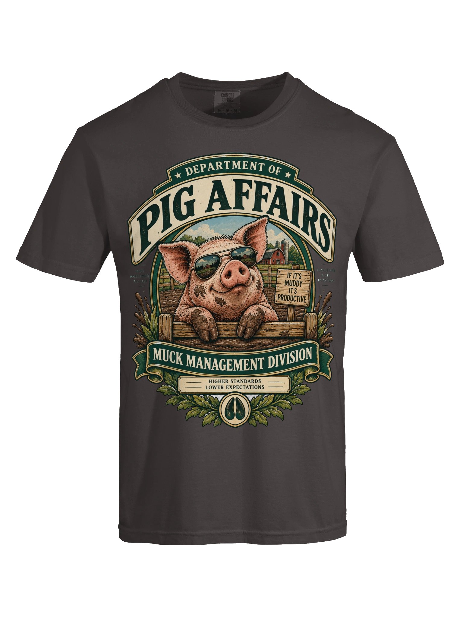 Department of Pig Affairs Heavyweight Tee product image (71)