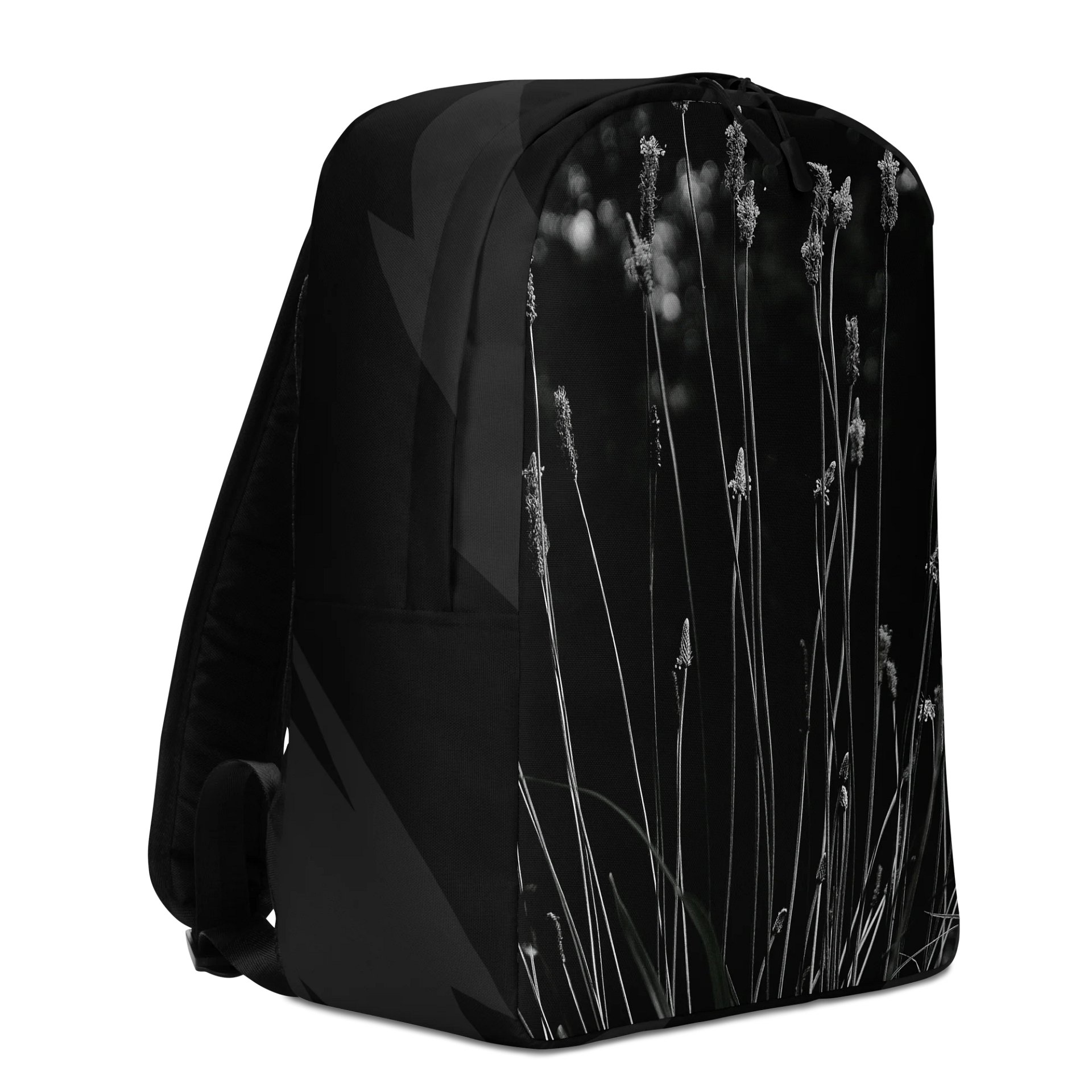 Design-backpack - Wildflowers, monochrome (Dark Design) product image (5)