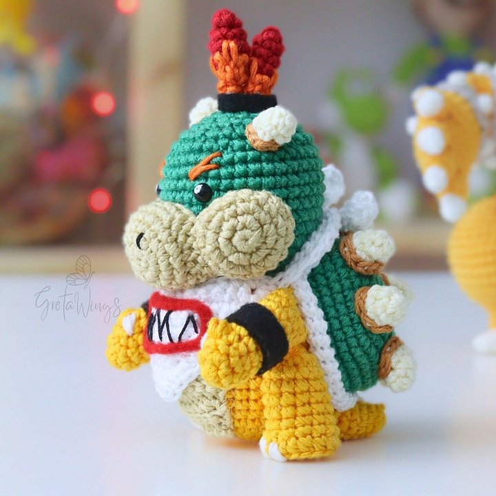 Bowser Jr Amigurumi Crochet Pattern PDF Guide product image (2)