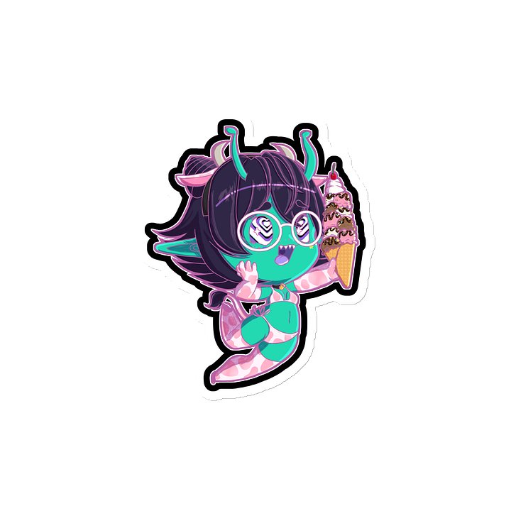 I Scream Chibi Die-Cut Magnet Strawberry Milk Edition product image (2)