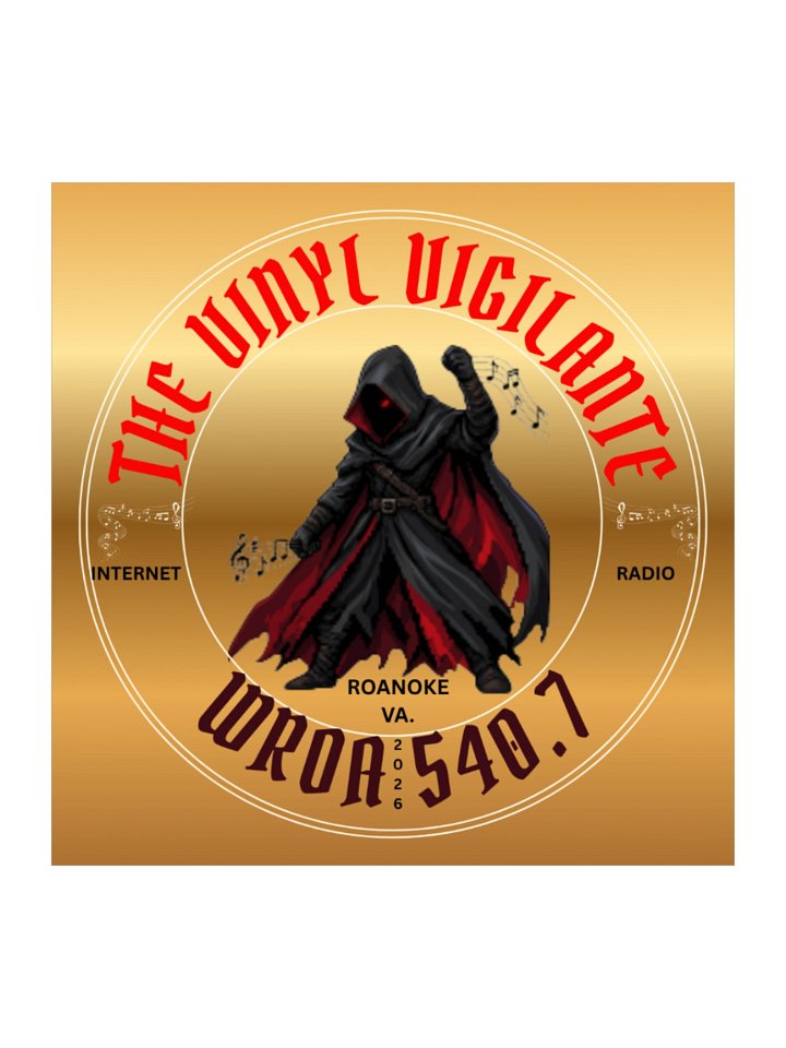 The Vinyl Vigilante Internet Radio Host Sticker product image (1)