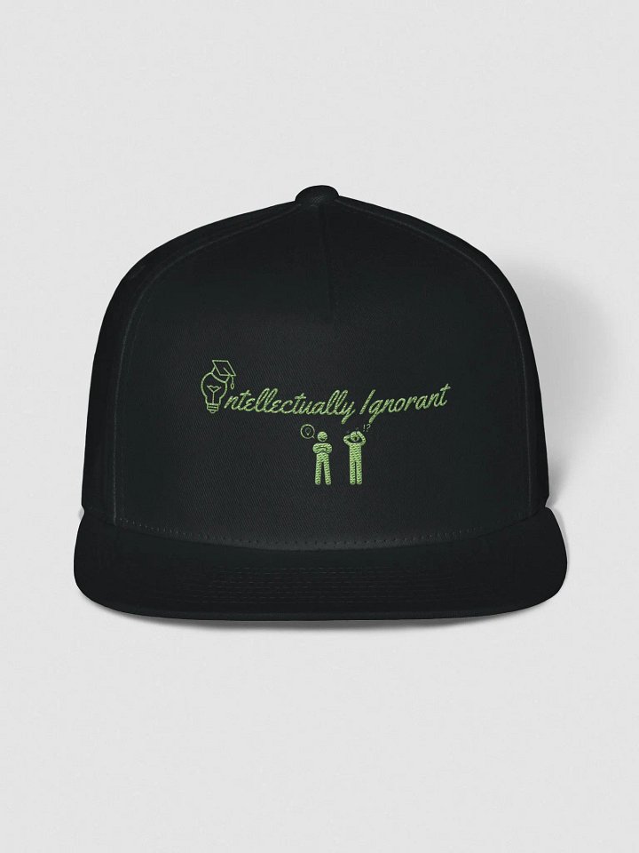 Intellectually Ignorant ( GREEN LOGO) Snapback hat product image (1)