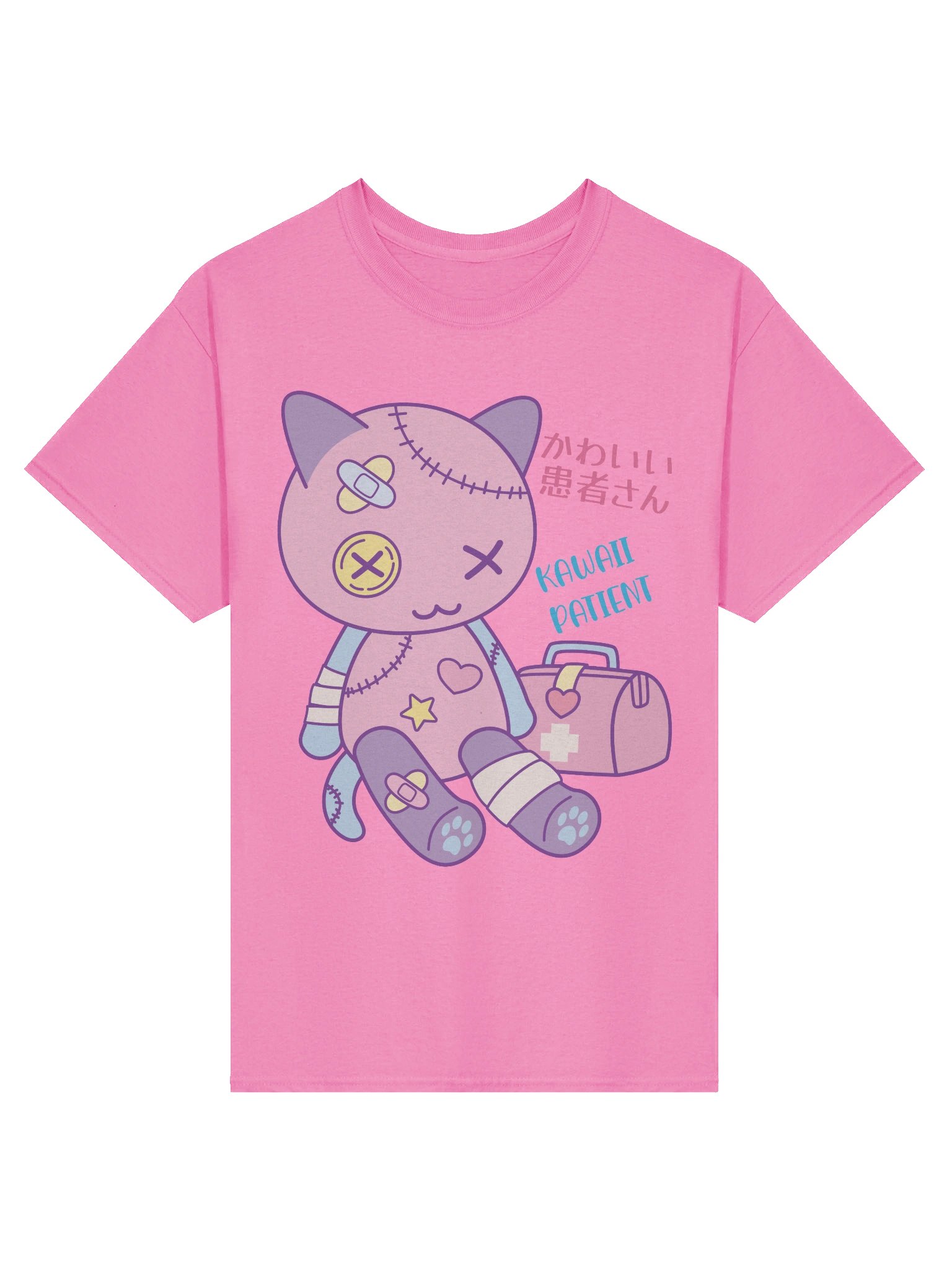 Kawaii Patient Toy Kitty - Unisex Adult Heavyweight T-shirt product image (2)