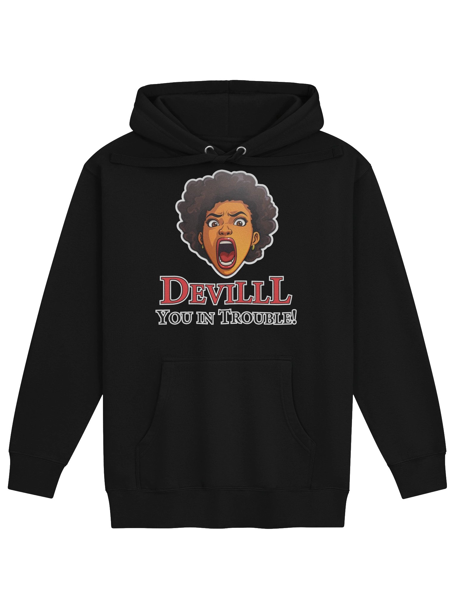 Devilll You in Trouble, Drk Hoodie BV product image (1)