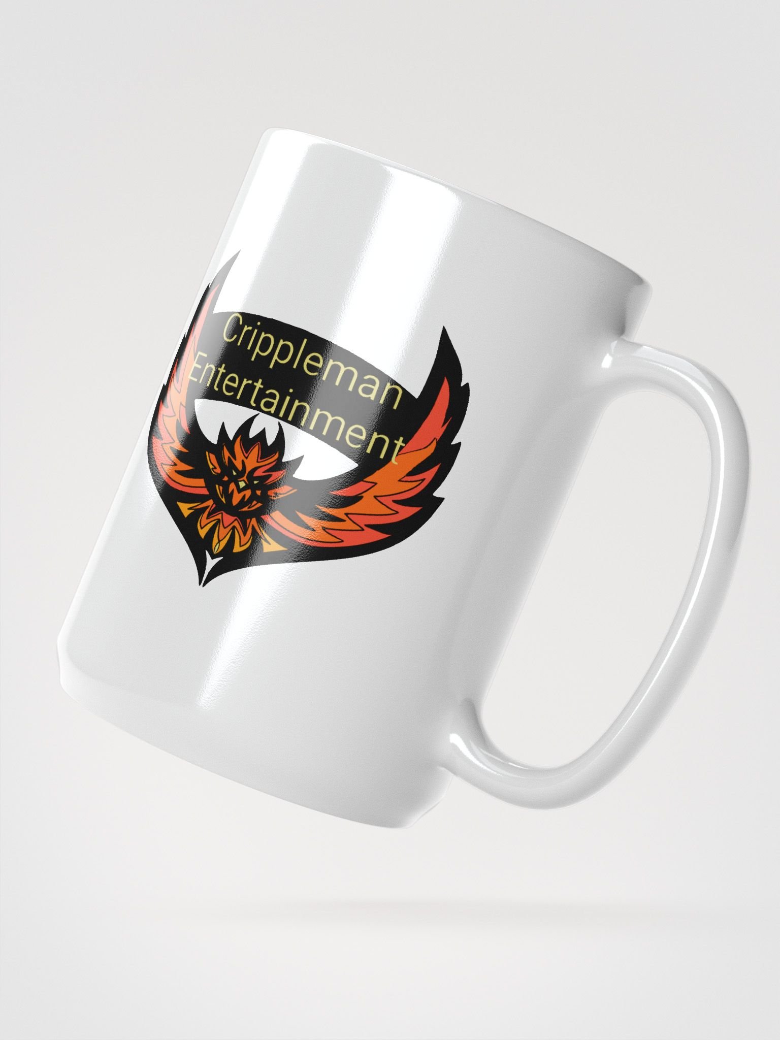 Fiery Phoenix White Glossy Mug product image (3)