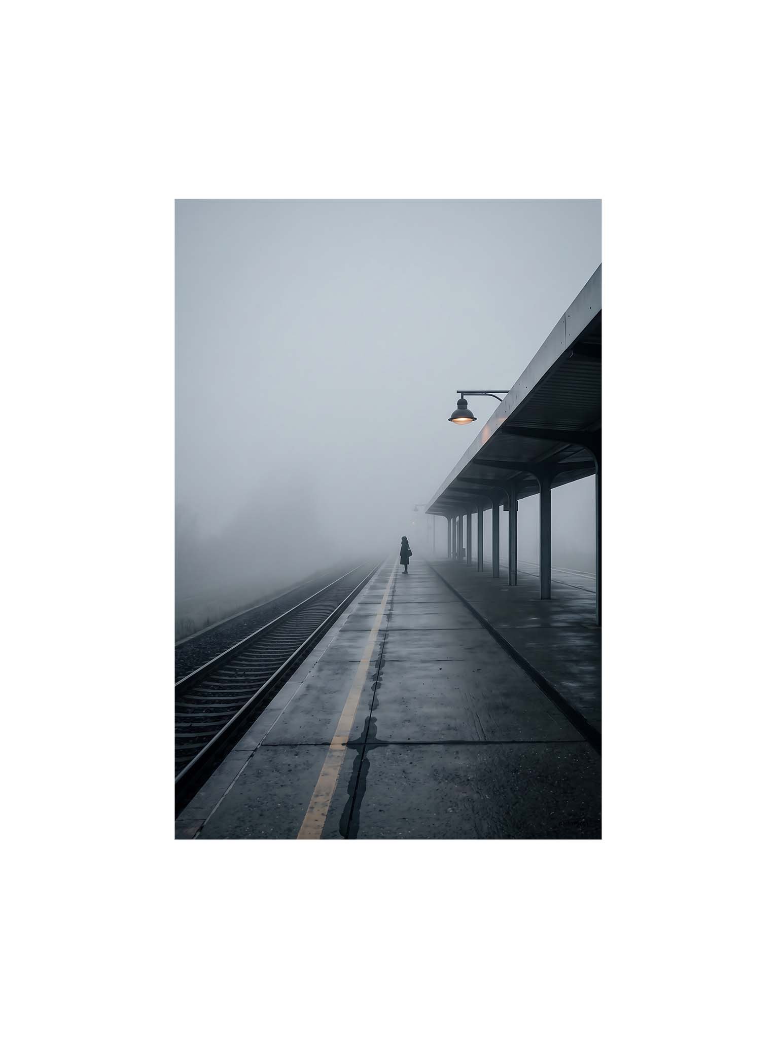 The Last Passenger - Moody Train Station Wall Art product image (1)