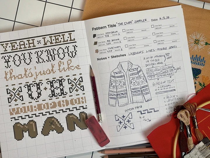 Unruly Cross-Stitch Planner - Digital Download product image (1)