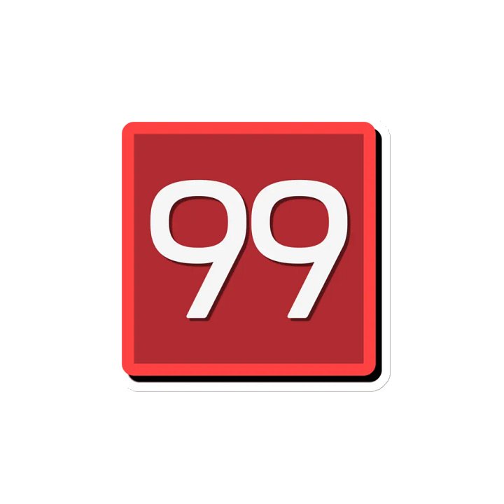 STFC 99 Red Pip Magnet product image (2)