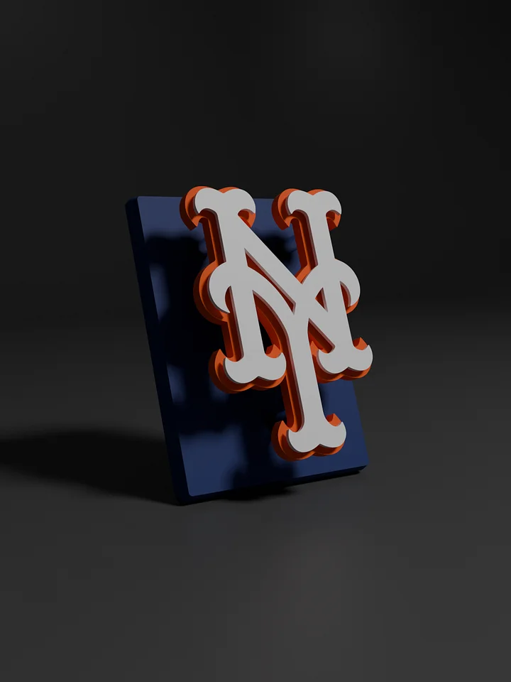 New York Mets 3D Printed Floating Logo Sign (Digital File Only) product image (1)