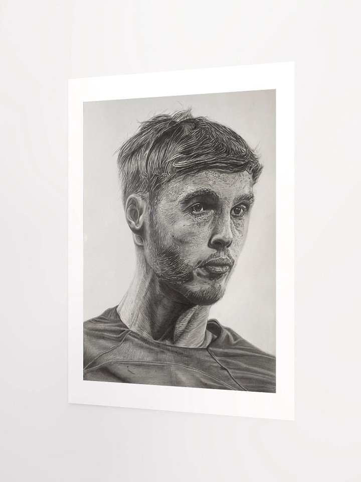 " 'Cole Palmer Fan-Art Portrait' - Plain Background " product image (2)