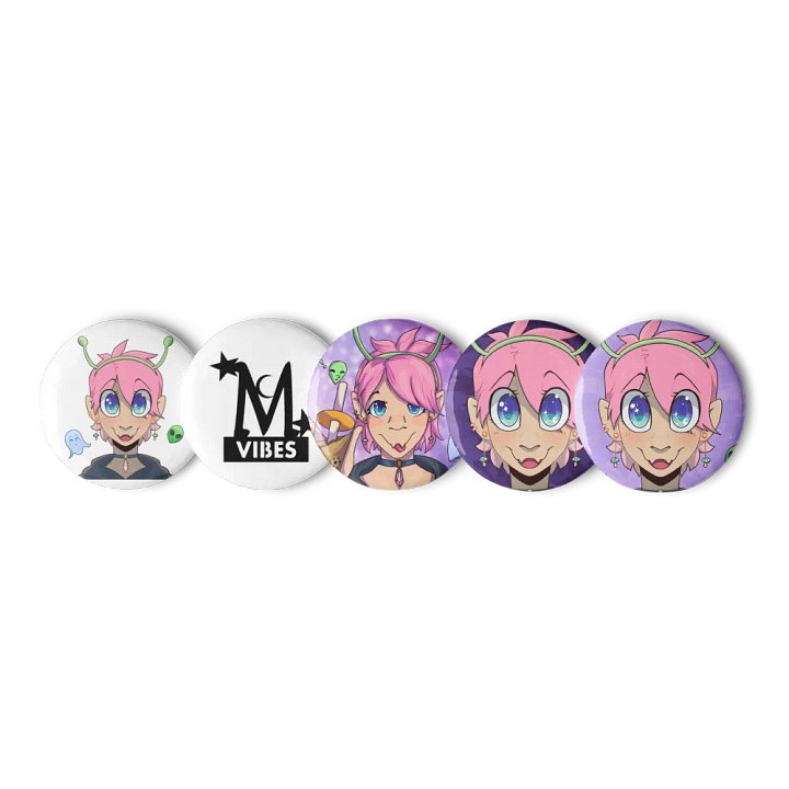 Mystic Vibes Pin Button Set product image (1)