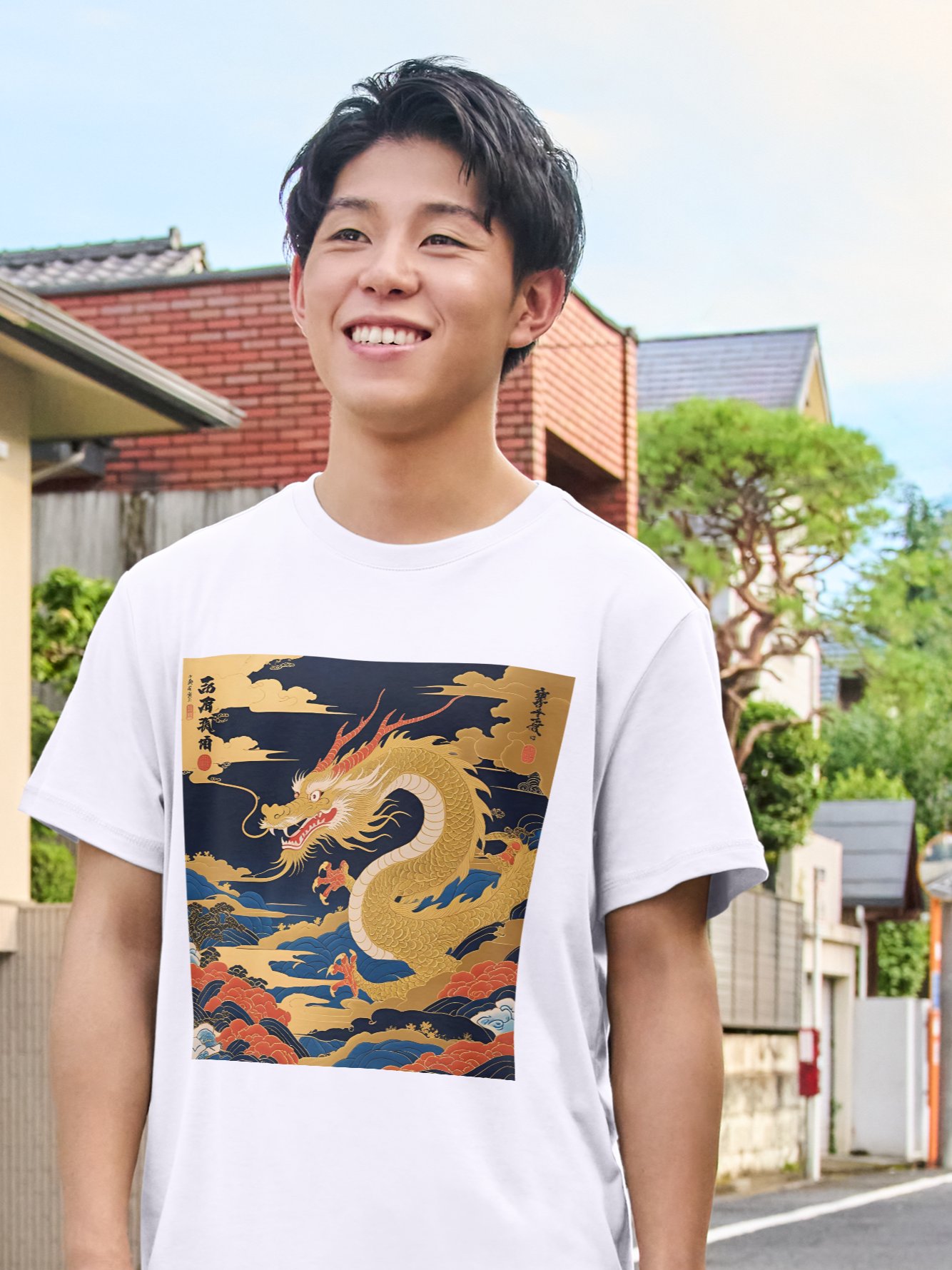 Ryoshin - Kinryū (Golden Dragon), Ancient Ryū Collection, T-Shirt, Front Design product image (4)