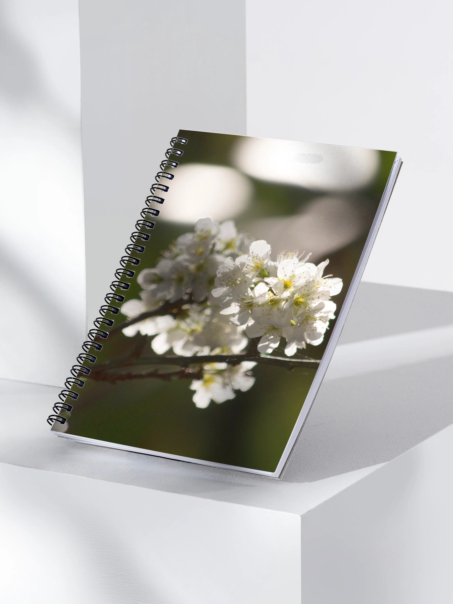 White blossoms notebook product image (3)