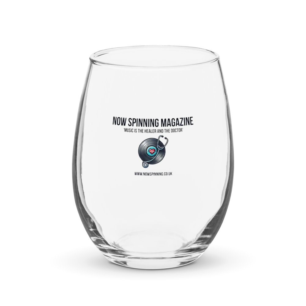 Now Spinning Magazine Wine Glass product image (1)