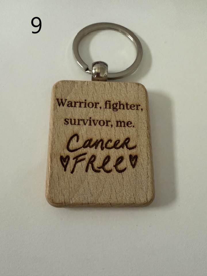 Wooden Engraved Illness Awareness Keychains | Chronic Pain, Cancer, & More (1) product image (9)