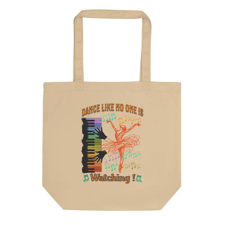 Dance Like No One Is Watching Ballet Rainbow Eco Tote Bag product image (1)
