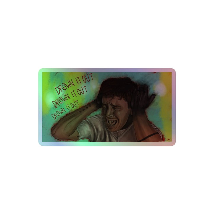 Drown It Out - Tyler Joseph holographic Art Sticker product image (2)