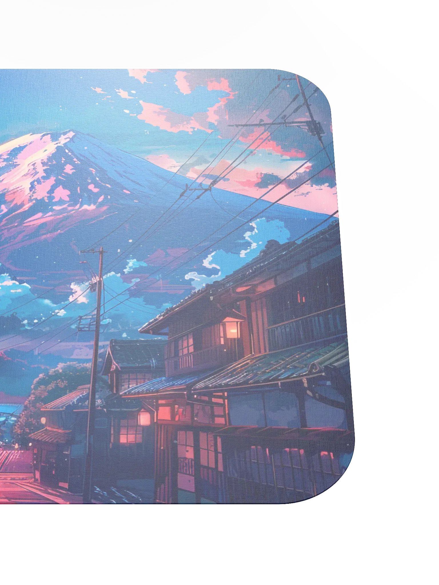 Mountain Village Anime Style Mouse Pad by Treasure Pie product image (6)