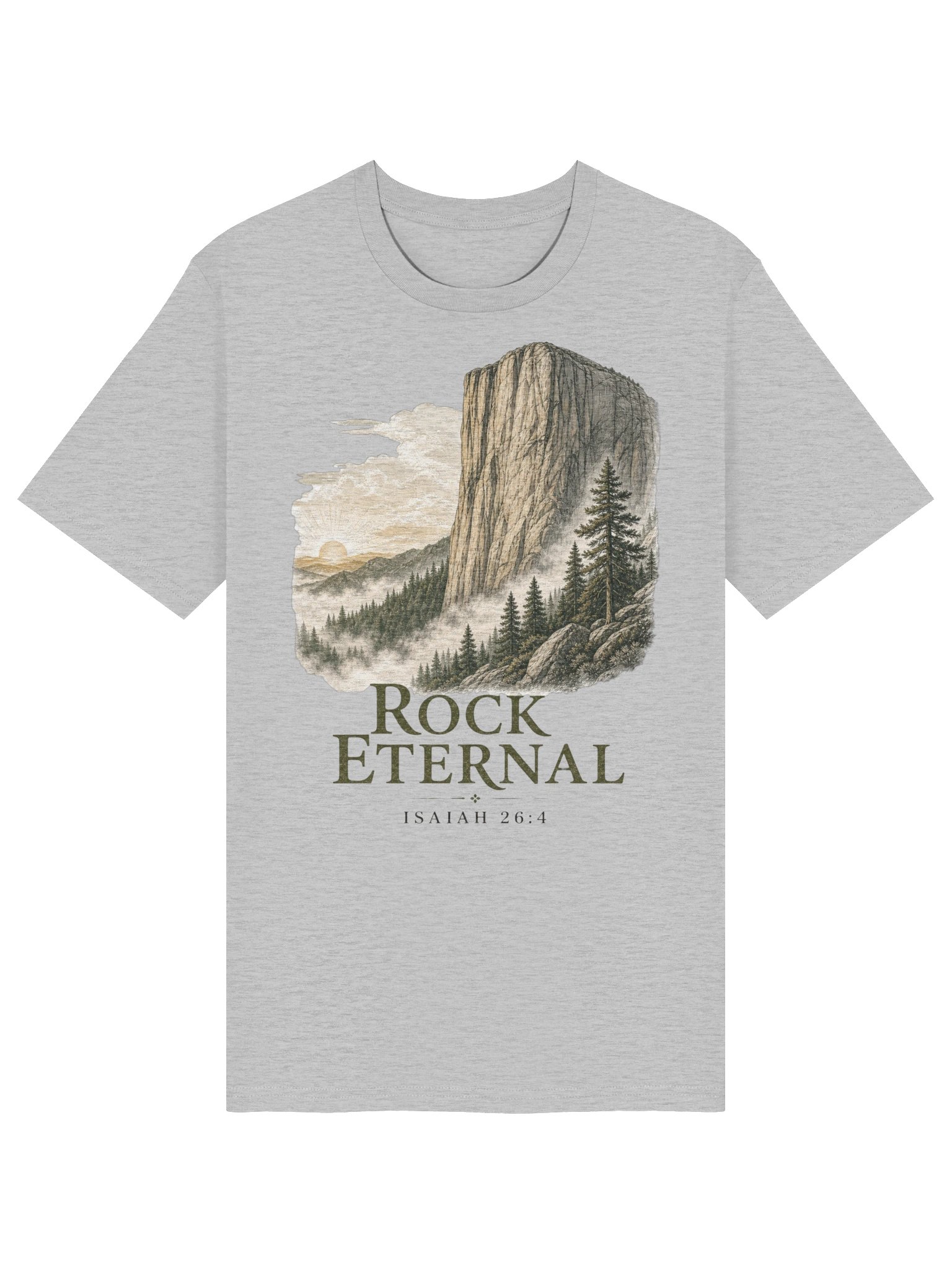 Isaiah 26:4 Lord Is the Rock Eternal Christian T-shirt product image (2)
