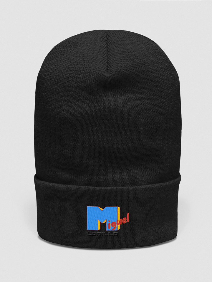 Retro Music Embroided Beanie - Blue product image (1)
