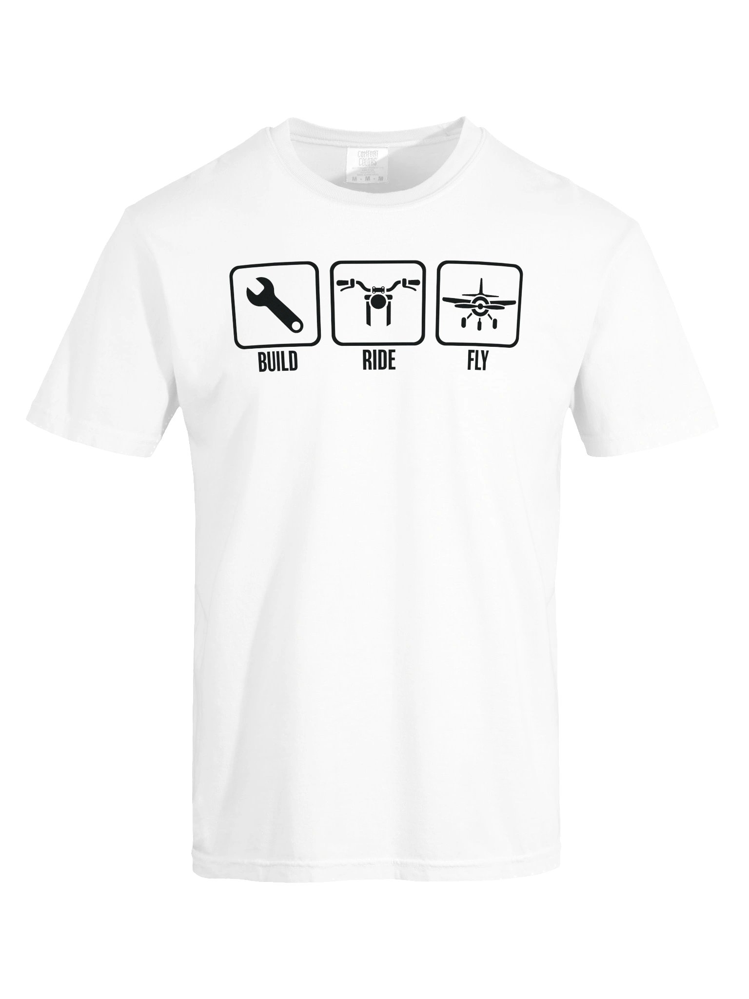 Build-Ride-Fly Tee White product image (9)