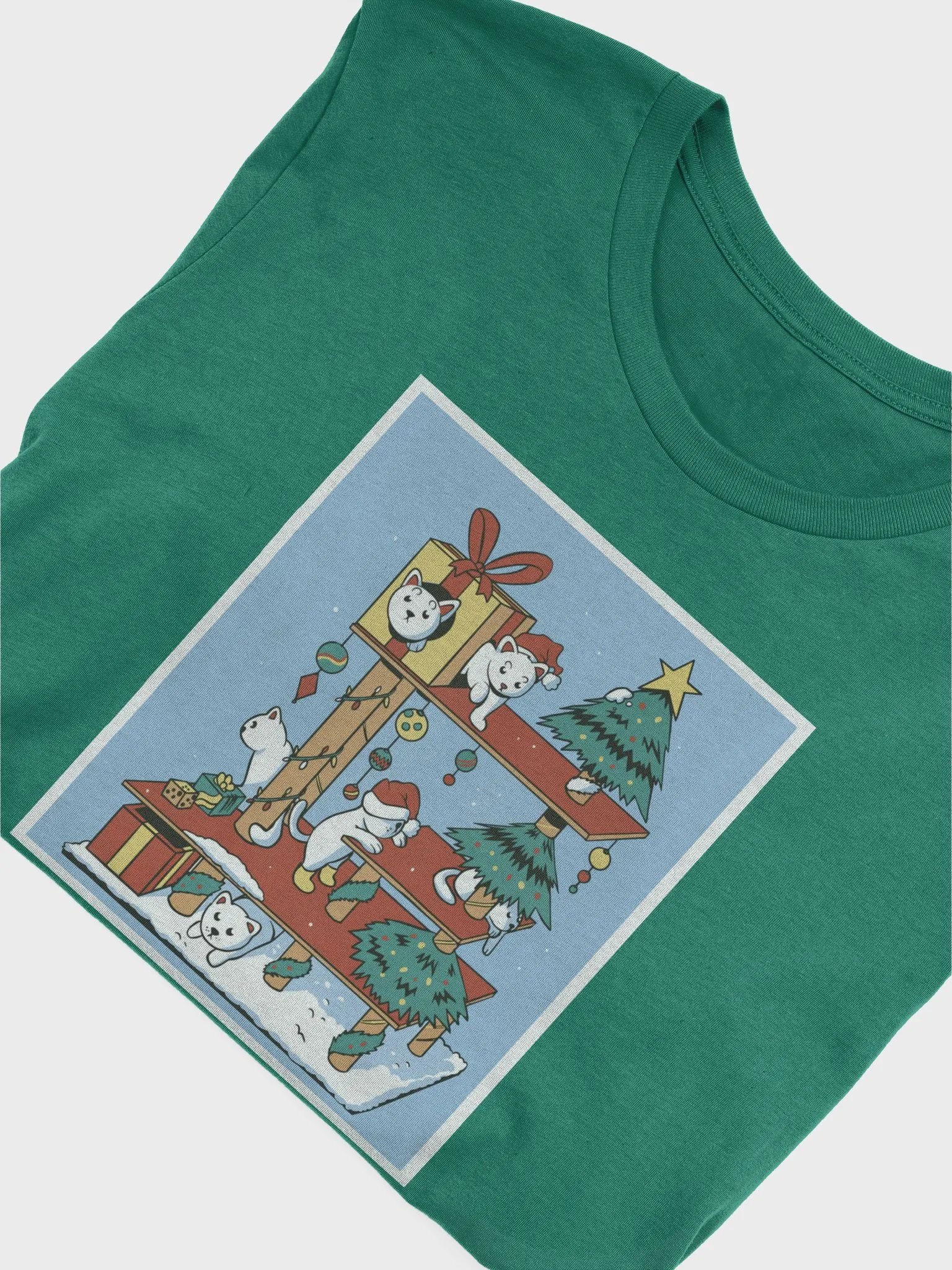 Cat X-Mas Playhouse Premium T-shirt product image (5)