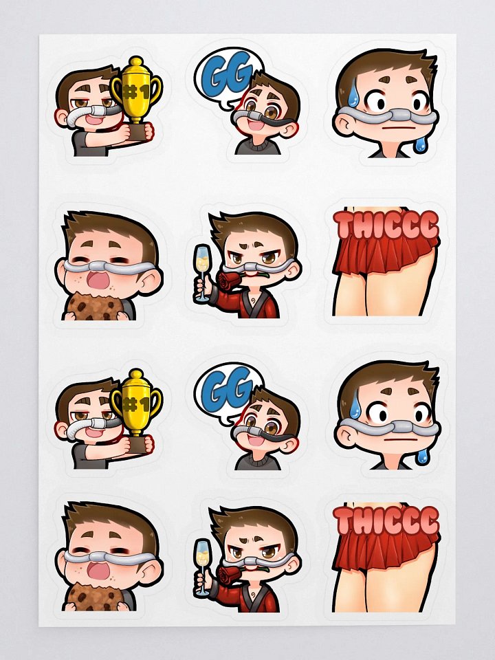 Emote Stickers (1.5 Inches) product image (2)