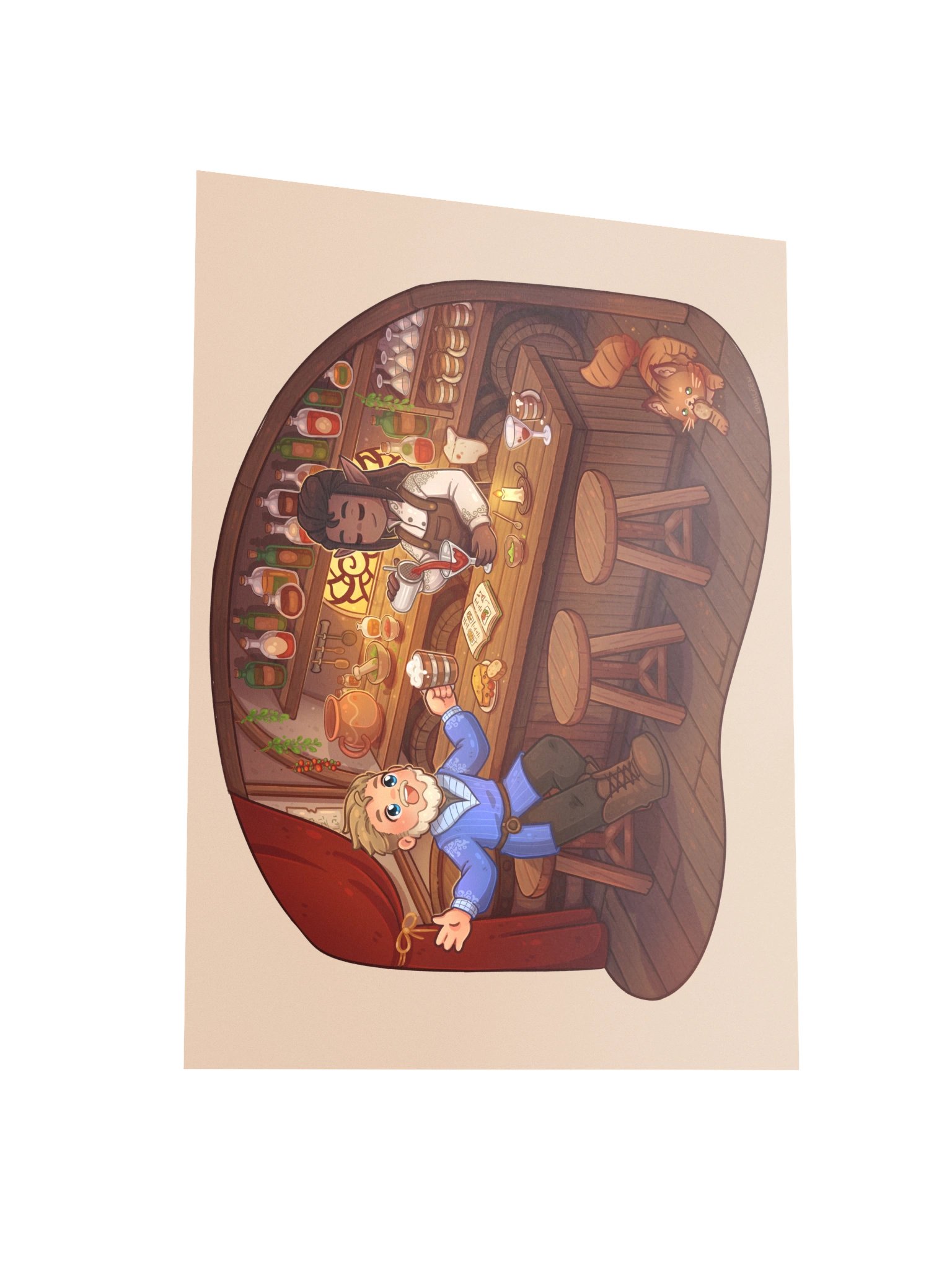 Cursed Cocktail Chibi Art Print product image (3)