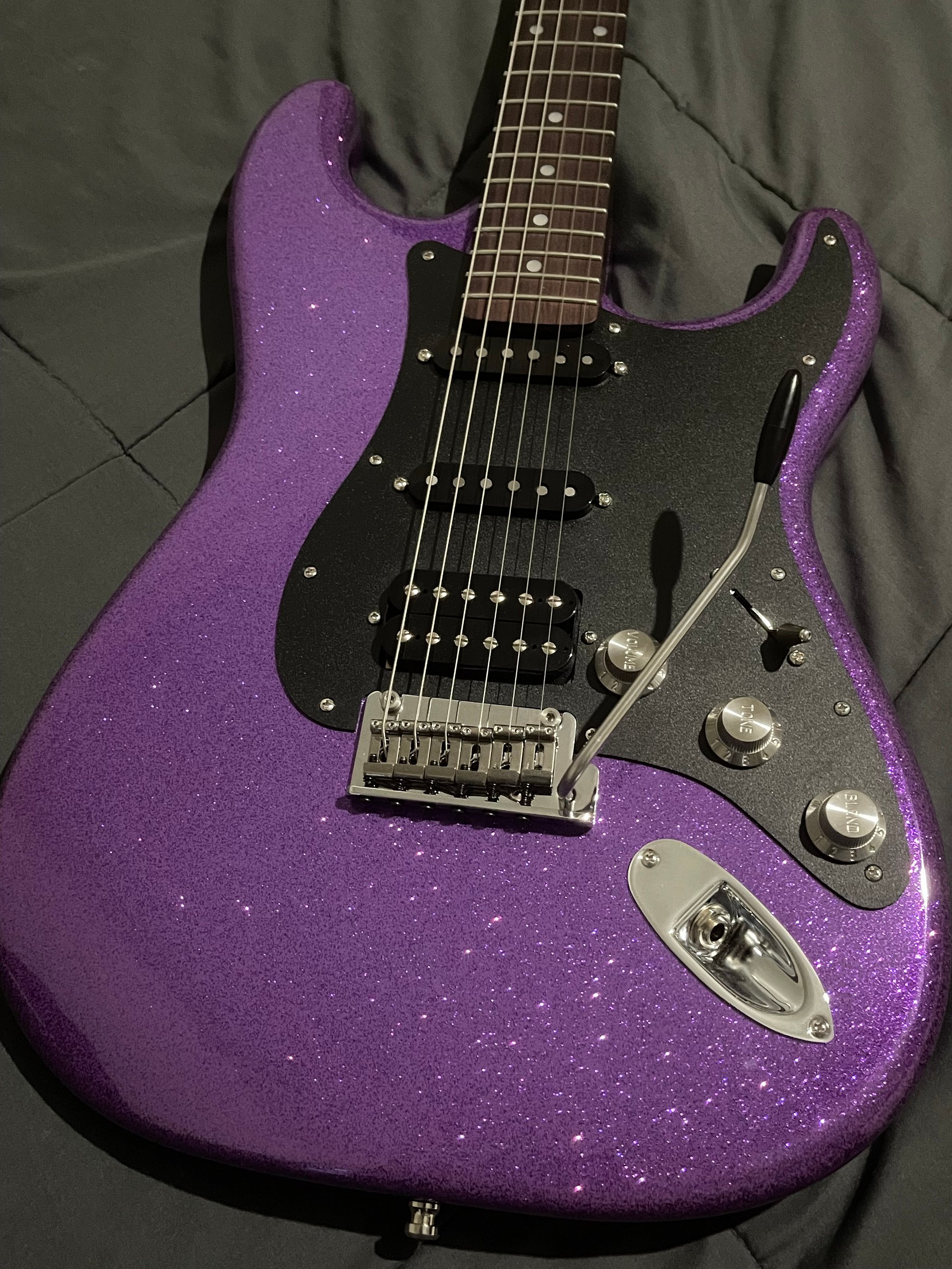 GD Guitars “Prince” Super S 2025 - Purple Sparkle - Custom GD Pickup Set - Solid Rosewood Neck - With Case - Titanium Parts product image (1)