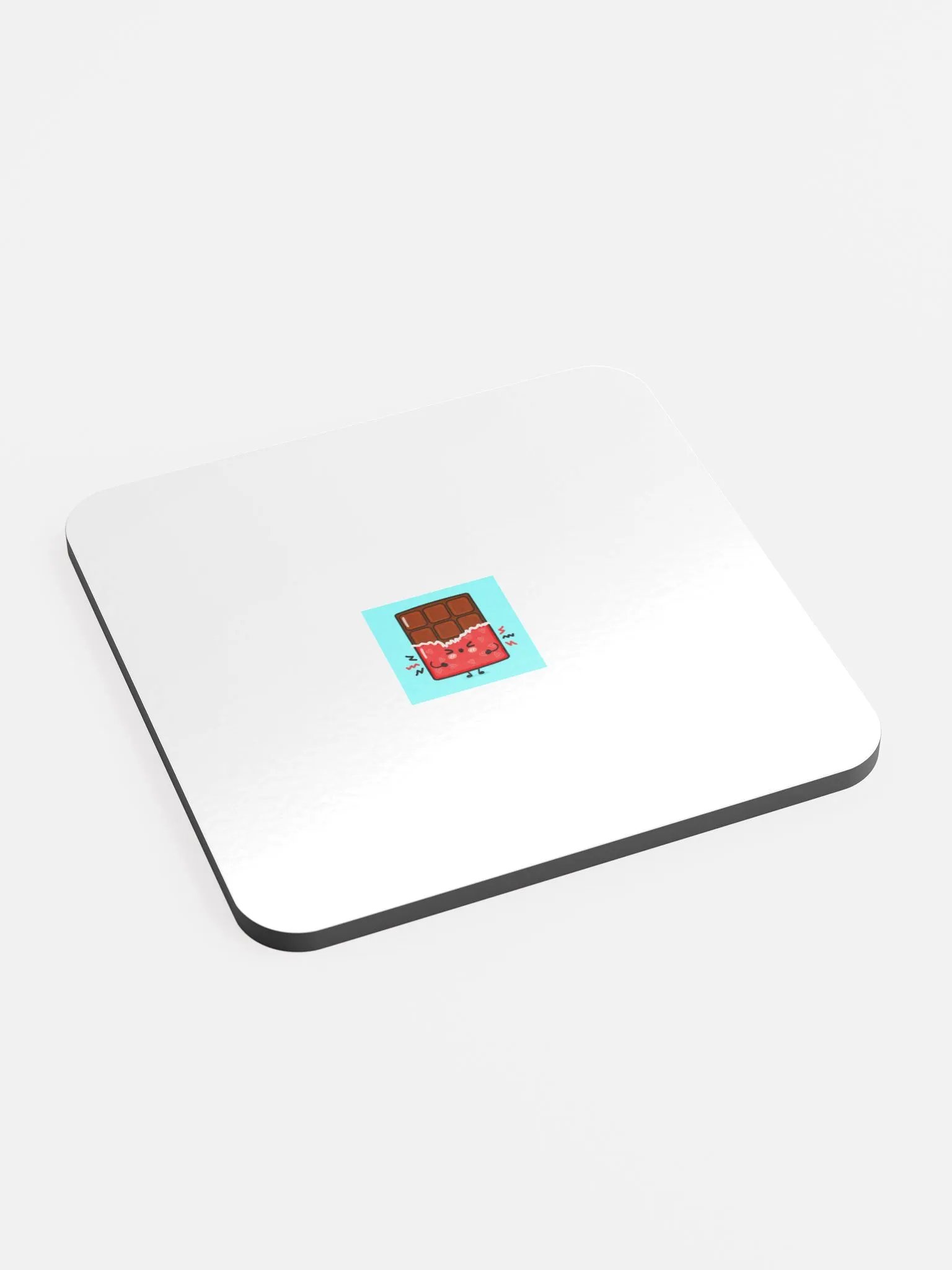 #1 CHOCOLATE SUPPORTER glossed cork coaster product image (2)