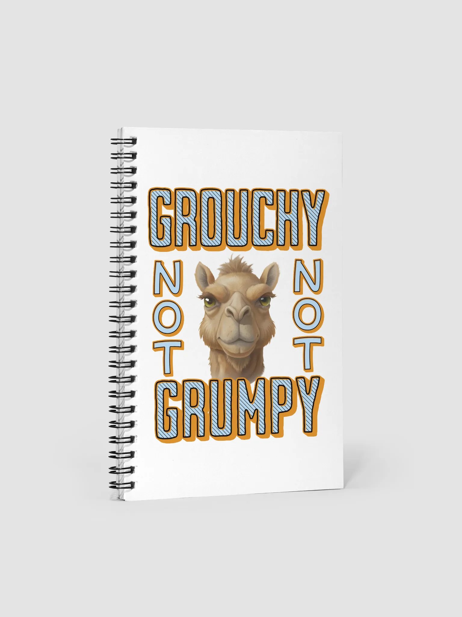Grouchy Not Grumpy Camel Spiral Notebook product image (2)