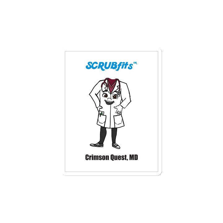 SCRUBfit™ Crimson Quest, MD Magnet product image (2)