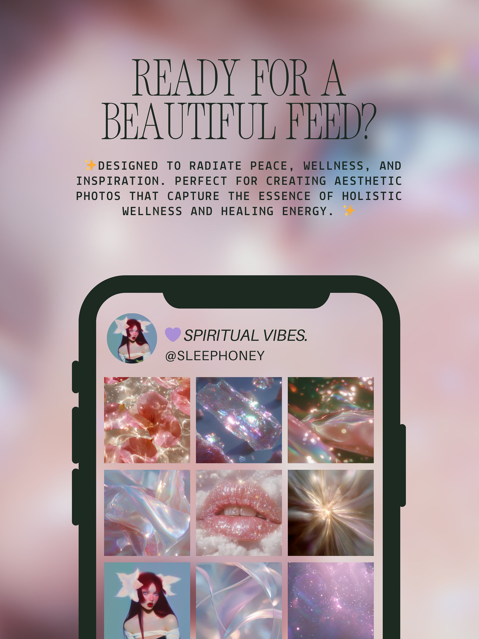 Spiritual Glow | 50 Aesthetic Stock Images (MRR Included) product image (4)
