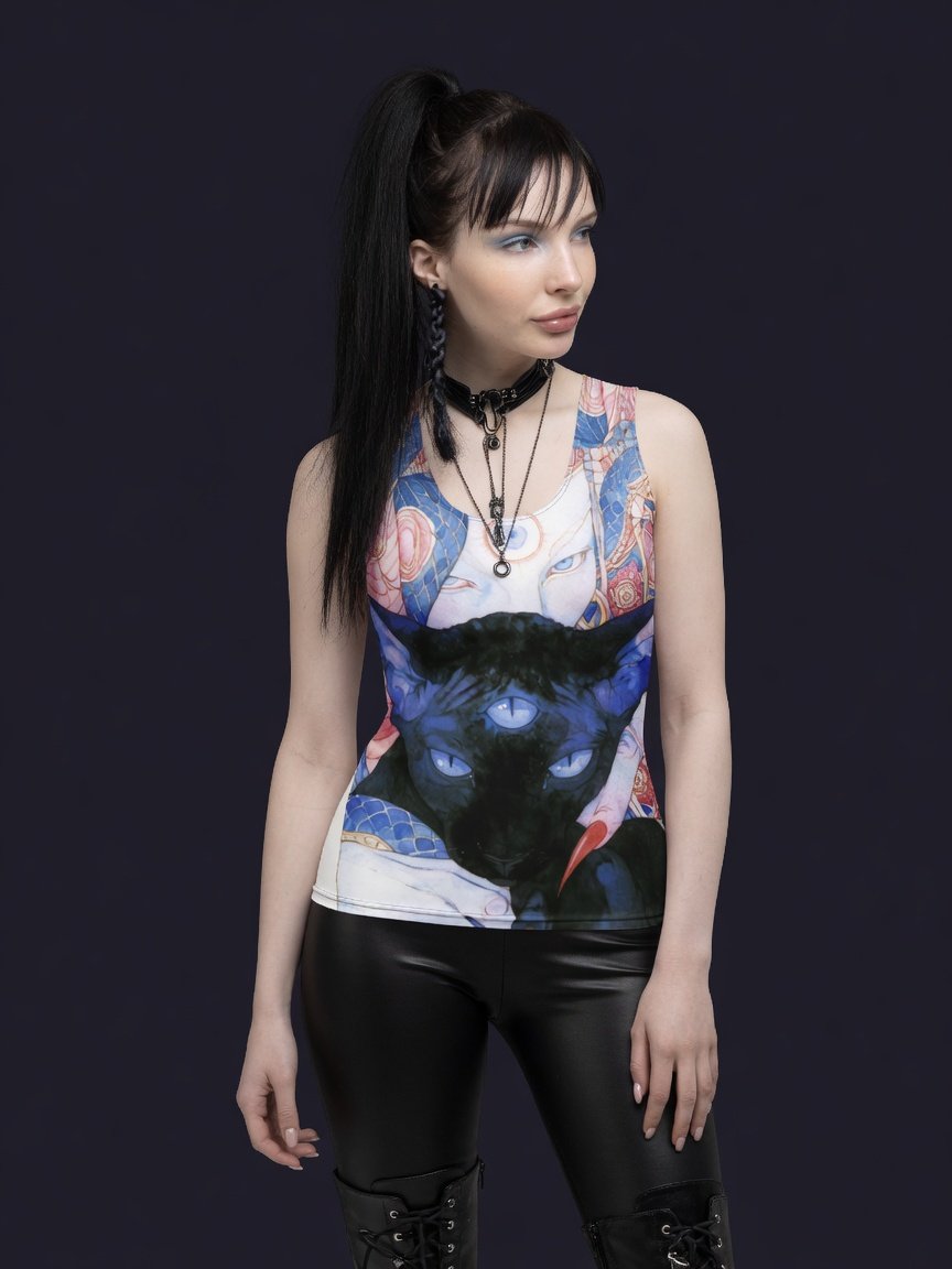 MAGIC CAT - LONG TANK TOP (W) product image (3)