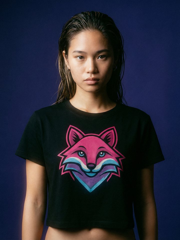 Pete Fox Neon Crop Tee product image (1)