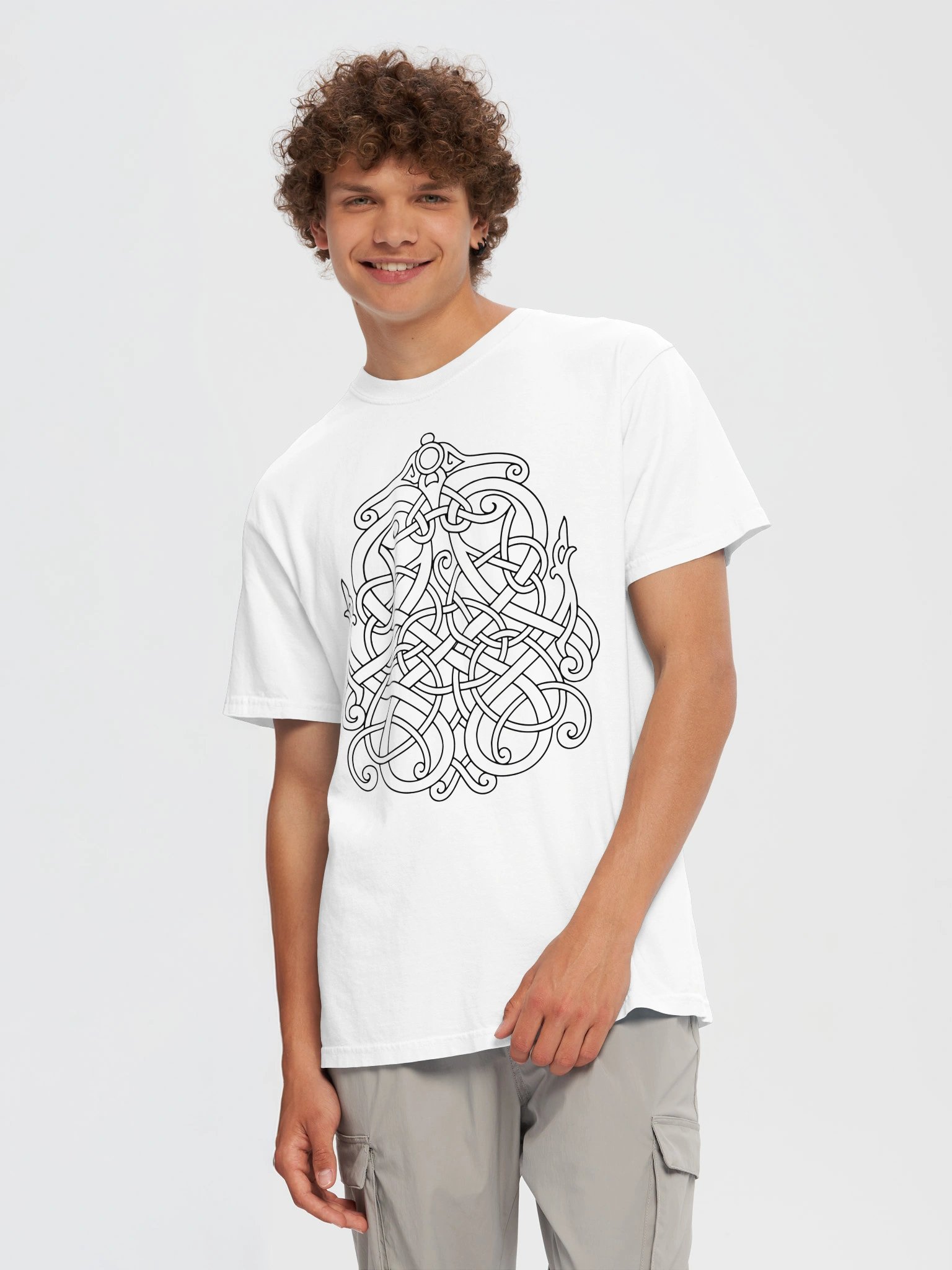 Graphic Inspired by rune stone from Uppland, Sweden - Comfort Colors Heavyweight Unisex cotton T-shirt product image (25)