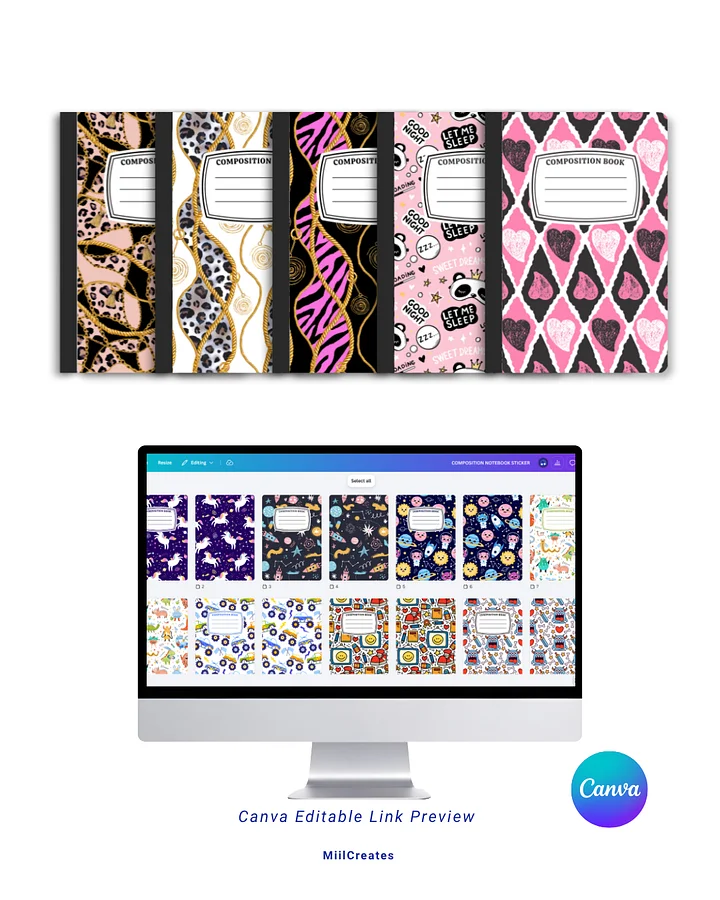 Composition Notebook Covers (70 Designs) product image (2)