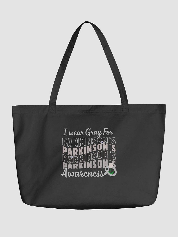 I wear Gray For Parkinson's Awareness Groovy Organic Tote product image (2)