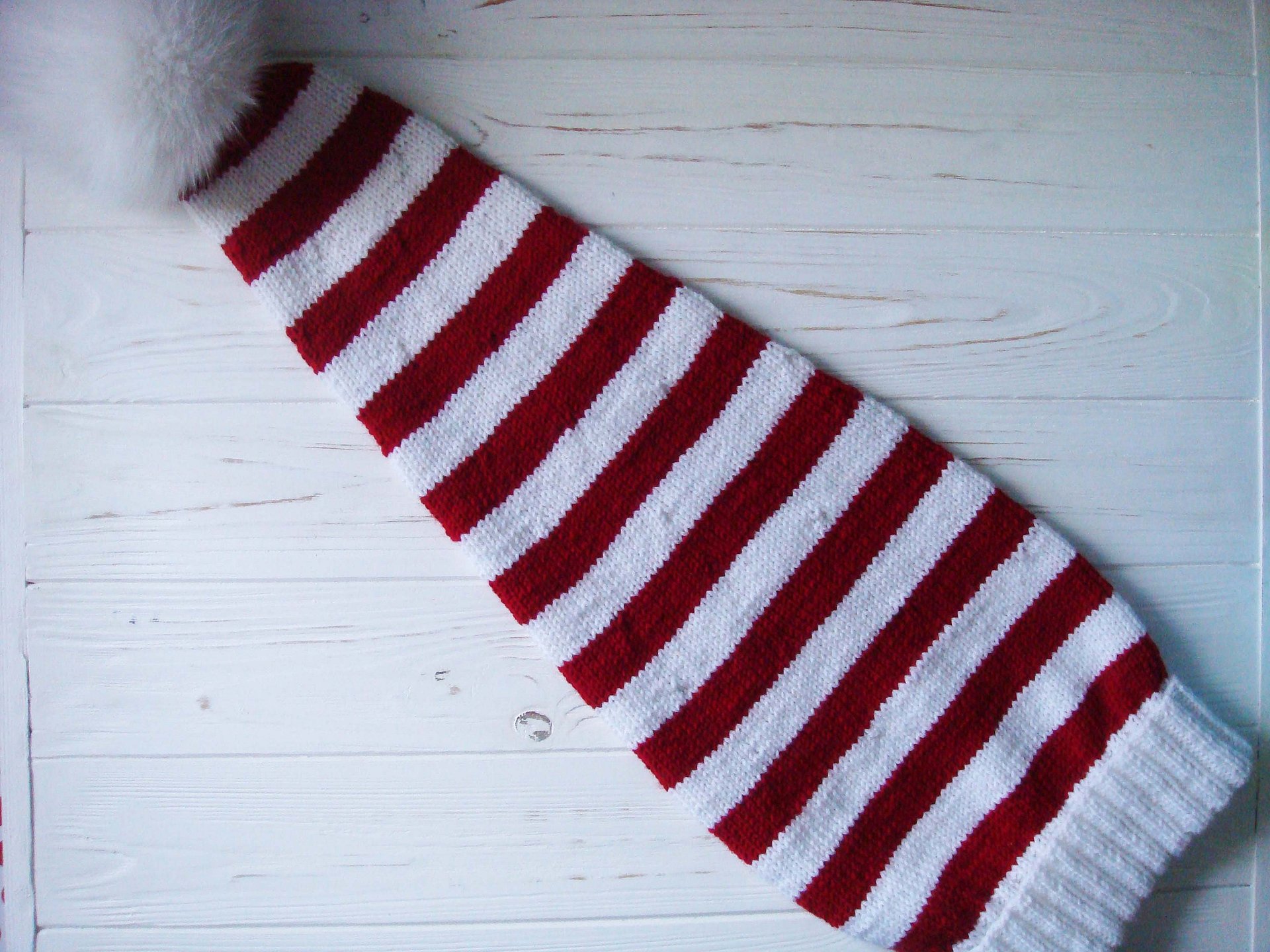 Striped Santa Hat Knitting Pattern product image (3)