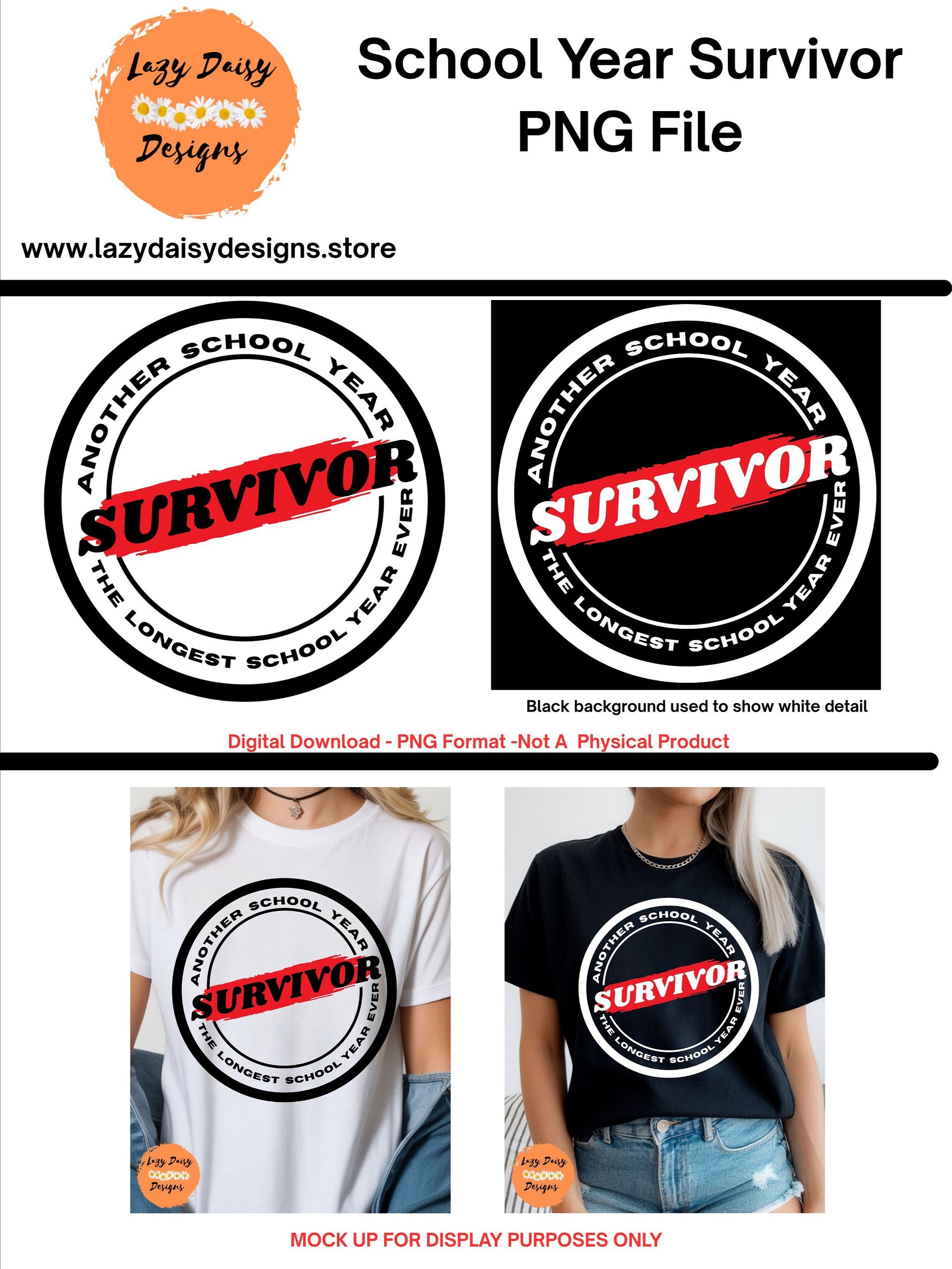 School Year Survivor PNG product image (1)