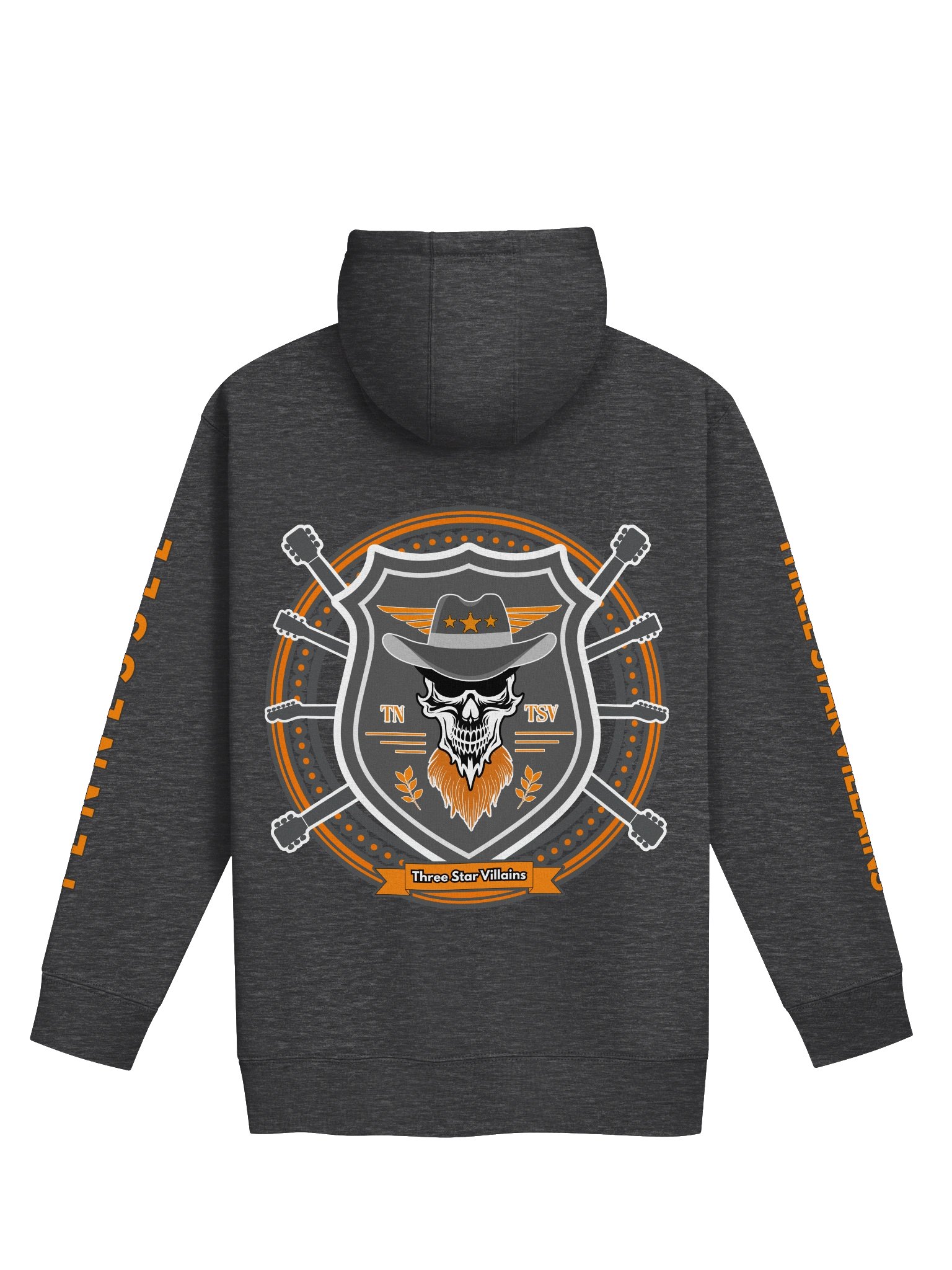 TSV “Volunteers Forge” Premium Hoodie | Tennessee Orange + Smokey Gray | Front/Back Print + Sleeve Text product image (2)