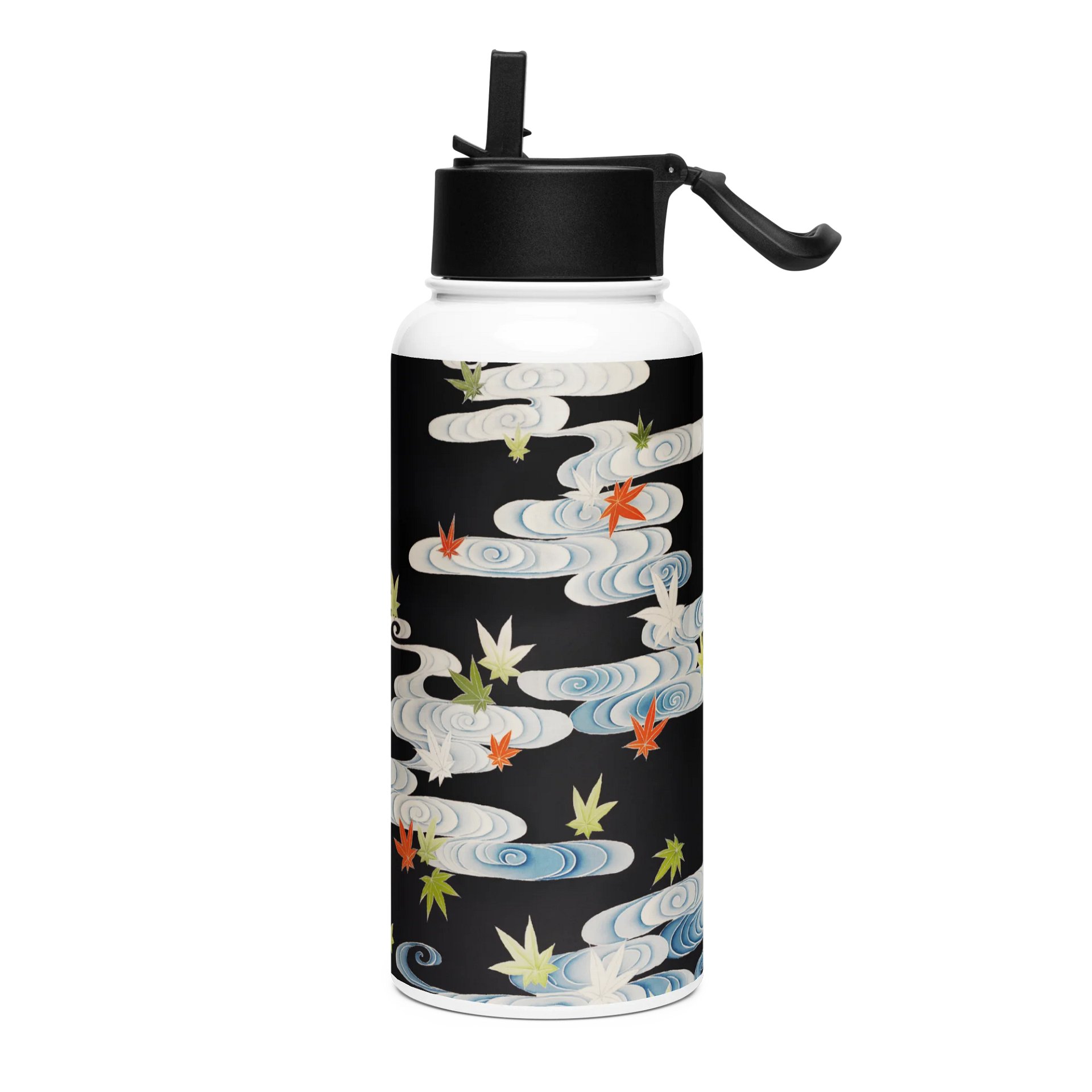 Maple Leaves. 32oz. Stainless Steel Water Bottle product image (3)