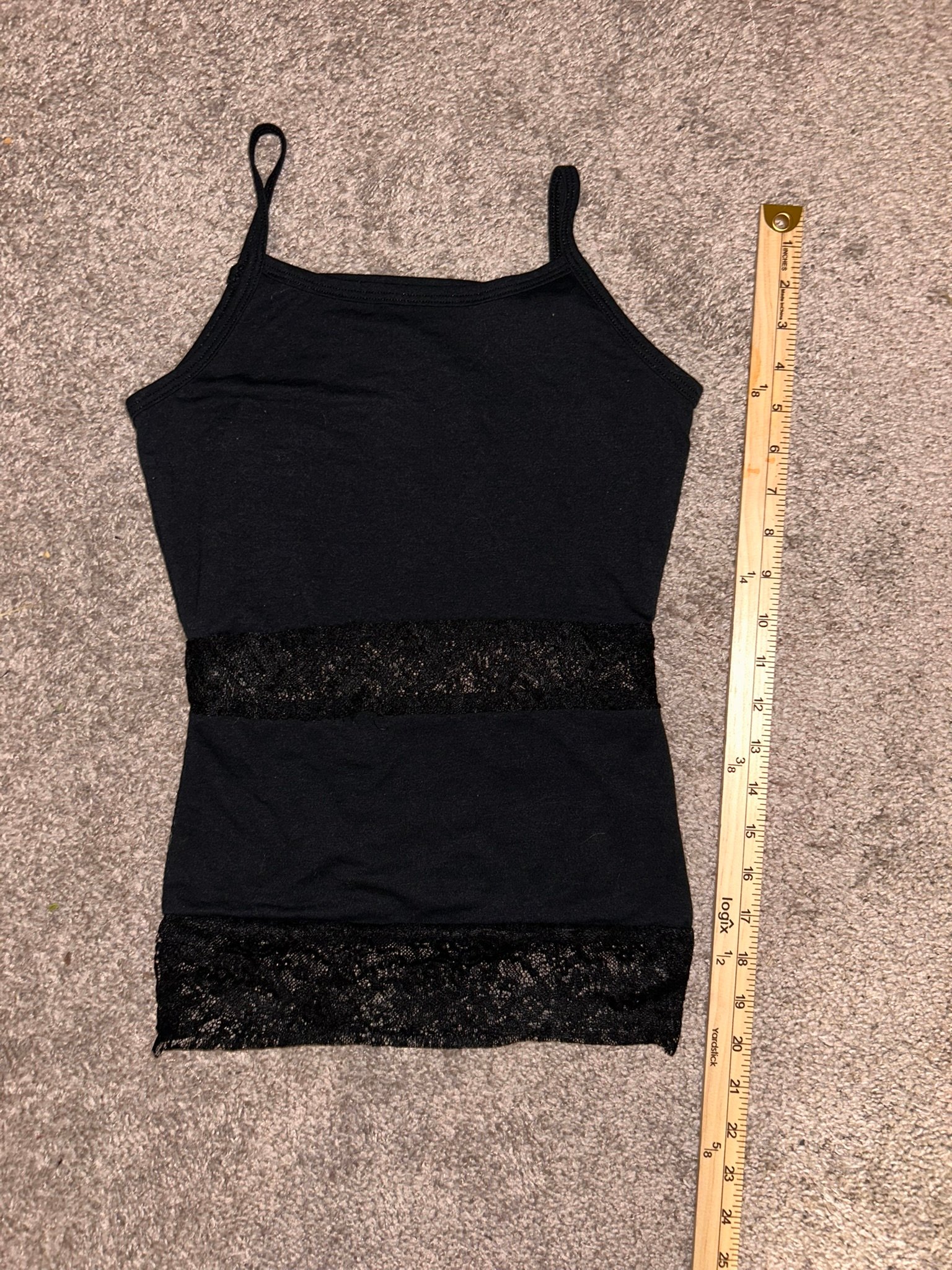 Black lace tank top product image (2)