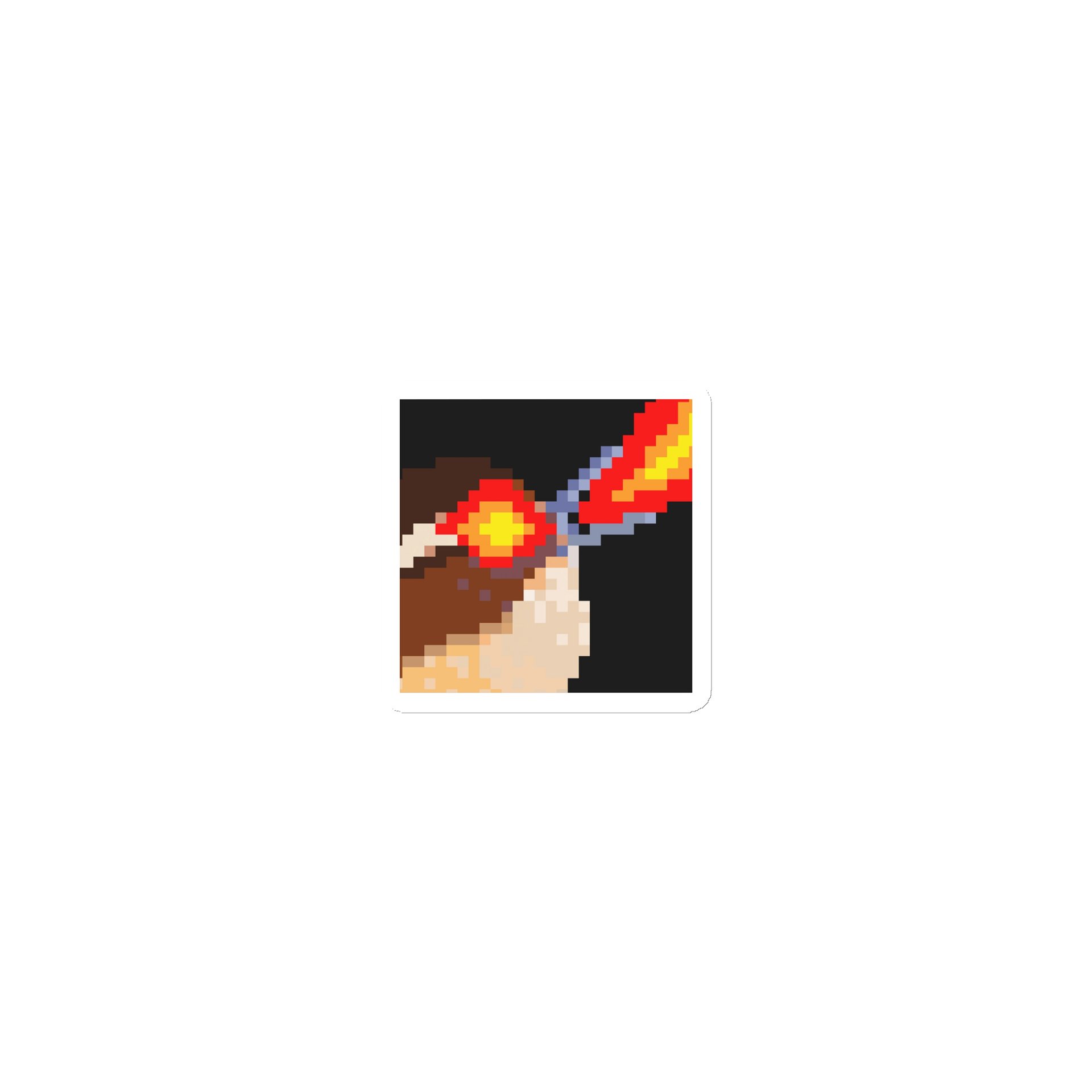 Wren Wrage Pixel Square Magnet product image (1)