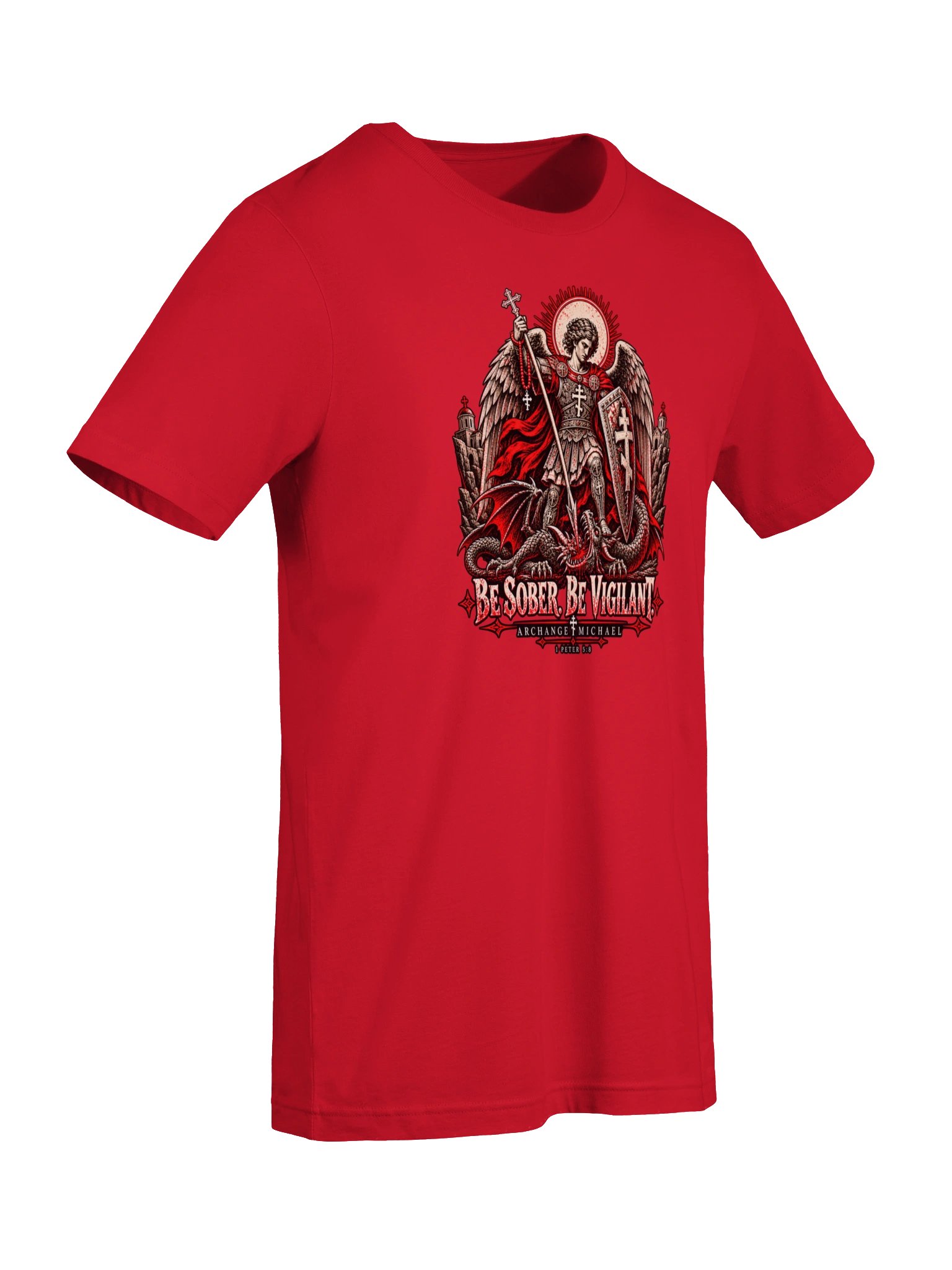 Archangel Michael — Be Sober. Be Vigilant. Tee product image (7)