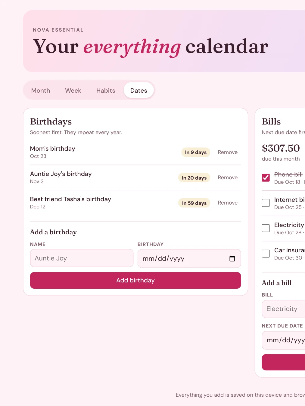 Butterfly Everything Calendar (Interactive Digital Planner) product image (6)
