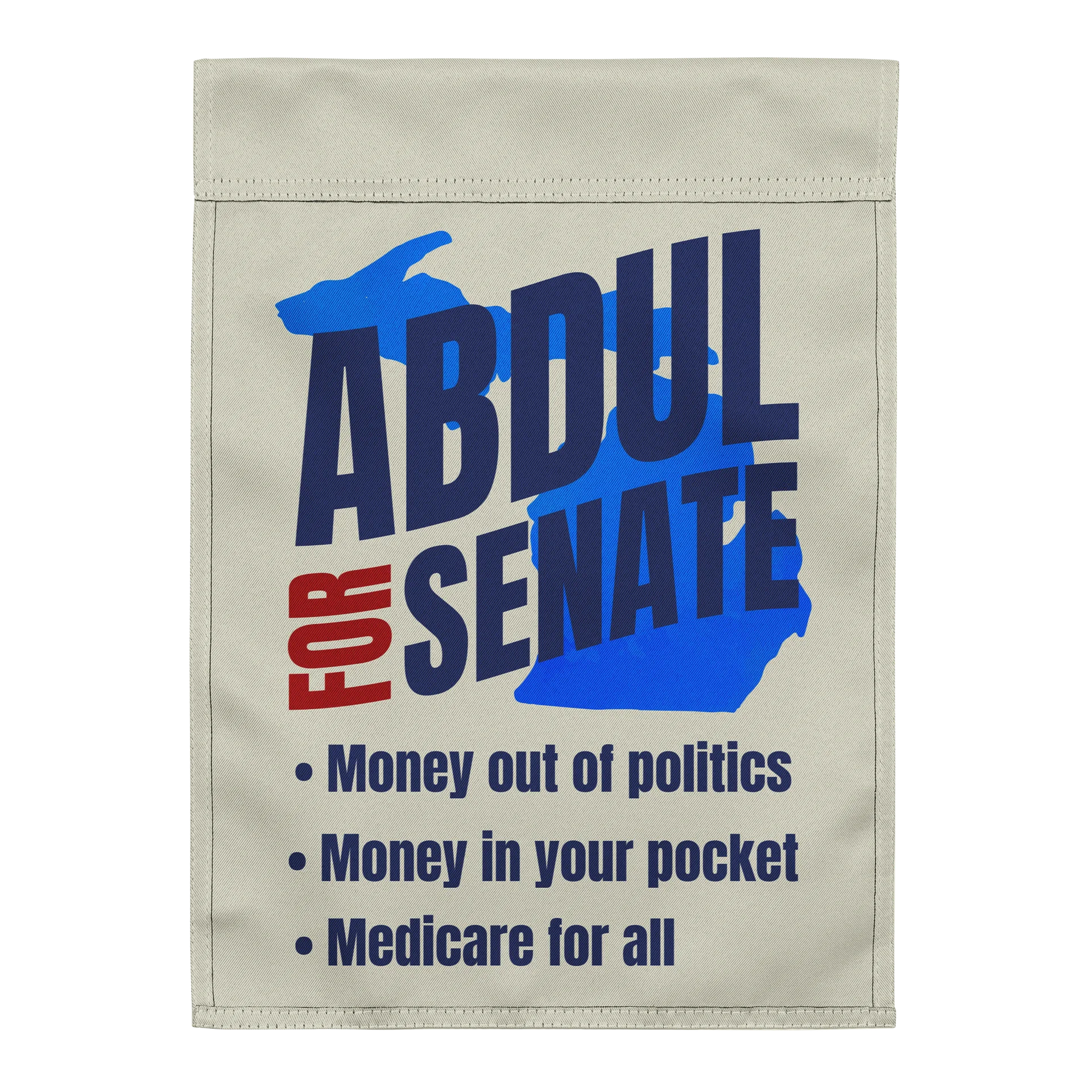 Abdul For Senate Garden Flag, Midterm Election Michigan product image (3)