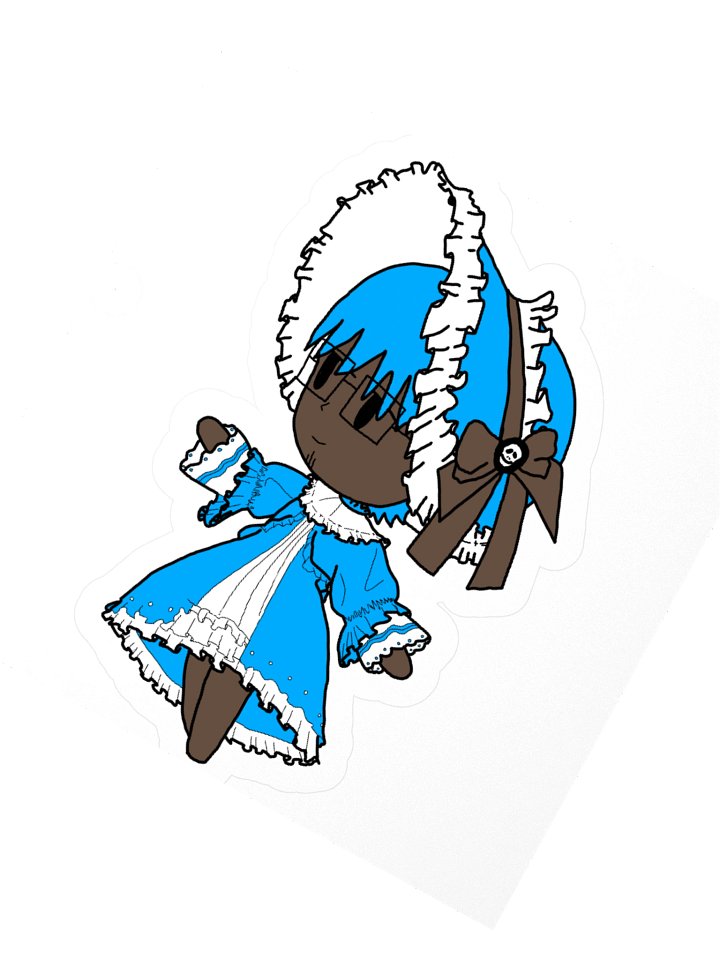 Chris Ferry in lolita dress sticker product image (2)