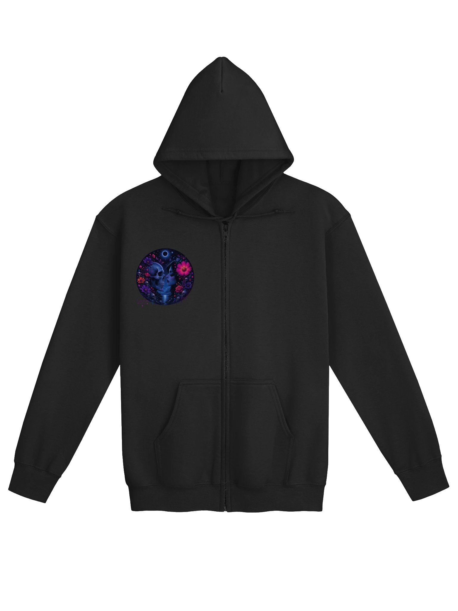 Inappropriate Rantings Skull & Cosmic Zip Hoodie product image (1)